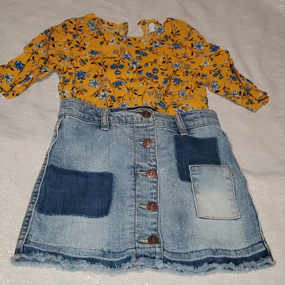 Lucky brand denim skirt